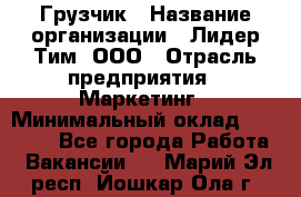 Грузчик › Название организации ­ Лидер Тим, ООО › Отрасль предприятия ­ Маркетинг › Минимальный оклад ­ 25 700 - Все города Работа » Вакансии   . Марий Эл респ.,Йошкар-Ола г.